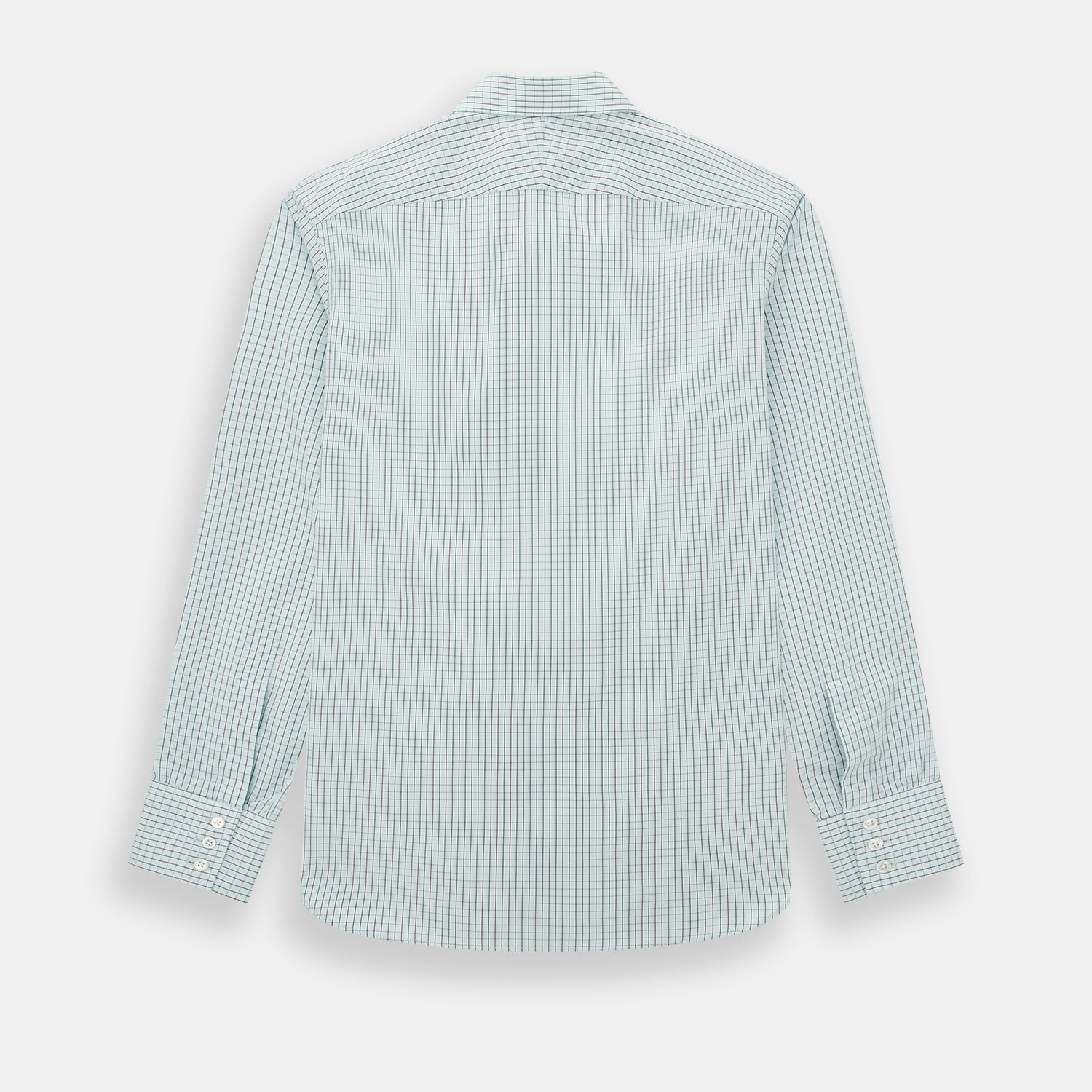 View 3 of product Forest Melange and Red Overlay Grid Check Westminster Shirt