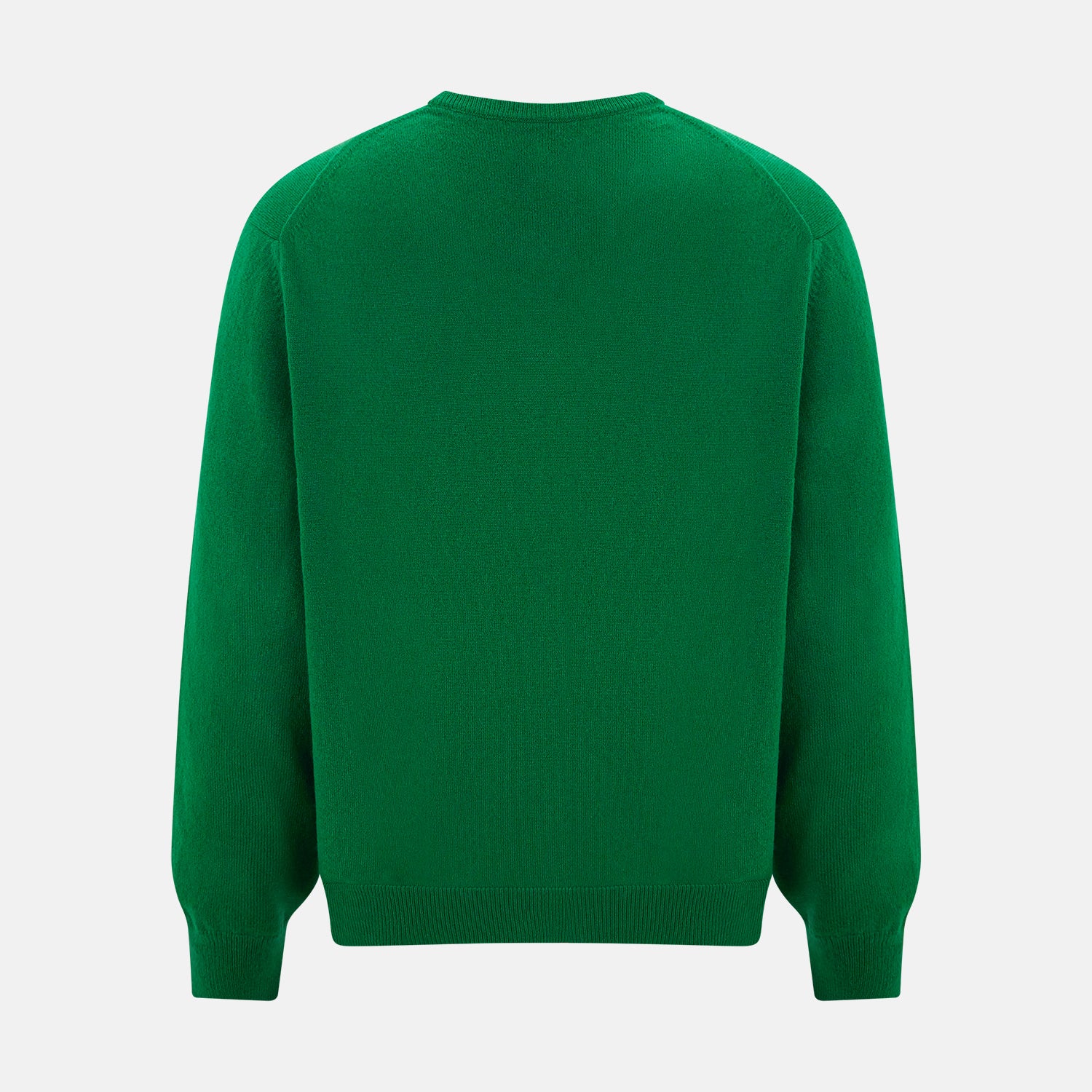 View 3 of product Grass Green Cashmere V-neck Jumper