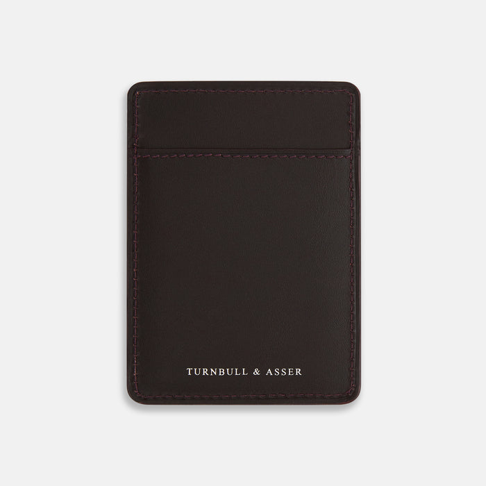 Burgundy Two-slot Card Case