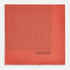 View 3 of product Orange Stripe Silk Pocket Square