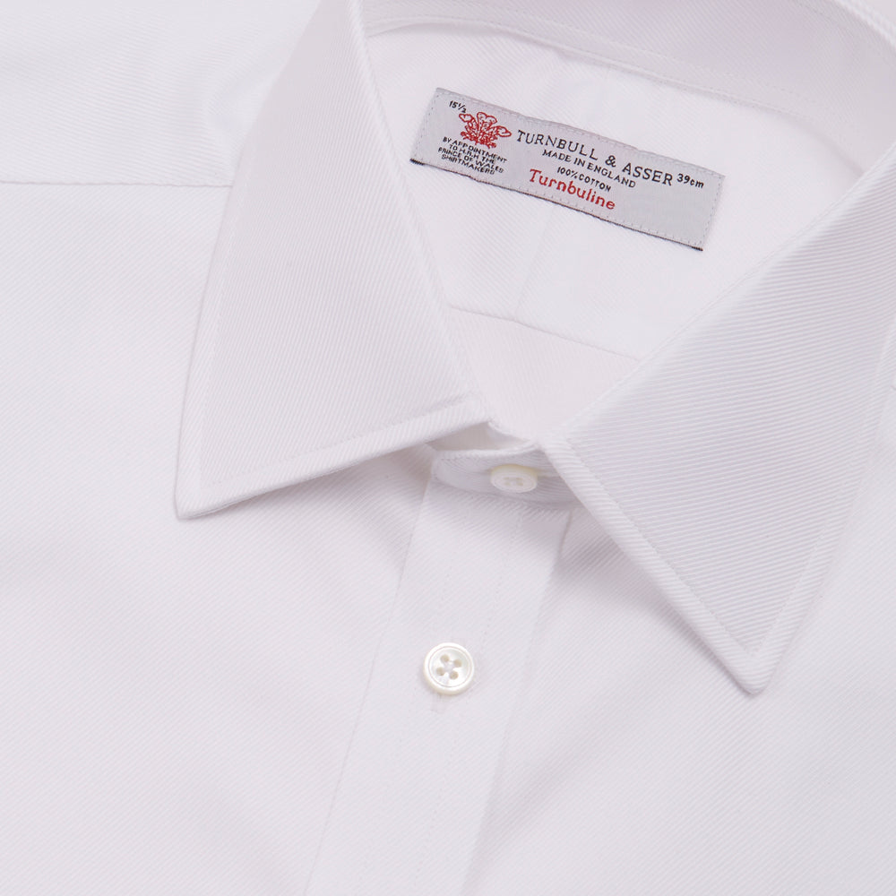 White Oxford Shirt with T&A Collar and Double Cuffs