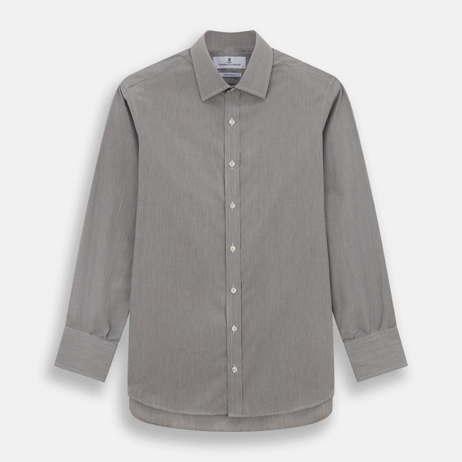 View 1 of product Navy Fine Stripe Mayfair Shirt