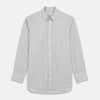 Grey Fine Check Cotton Blend Weekend Fit Suffolk Shirt