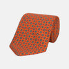 View 1 of product The Great Gatsby Orange Printed Silk Tie