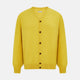 Canary Yellow Fine Merino V-Neck Cardigan