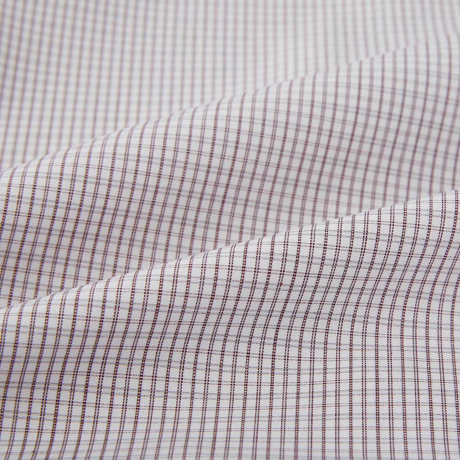 View 6 of product Burgundy Micro Tattersall Check Mayfair Shirt