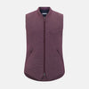 View 1 of product Burgundy Pin Check Padded Gilet