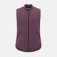 Burgundy Pin Check Padded Gilet