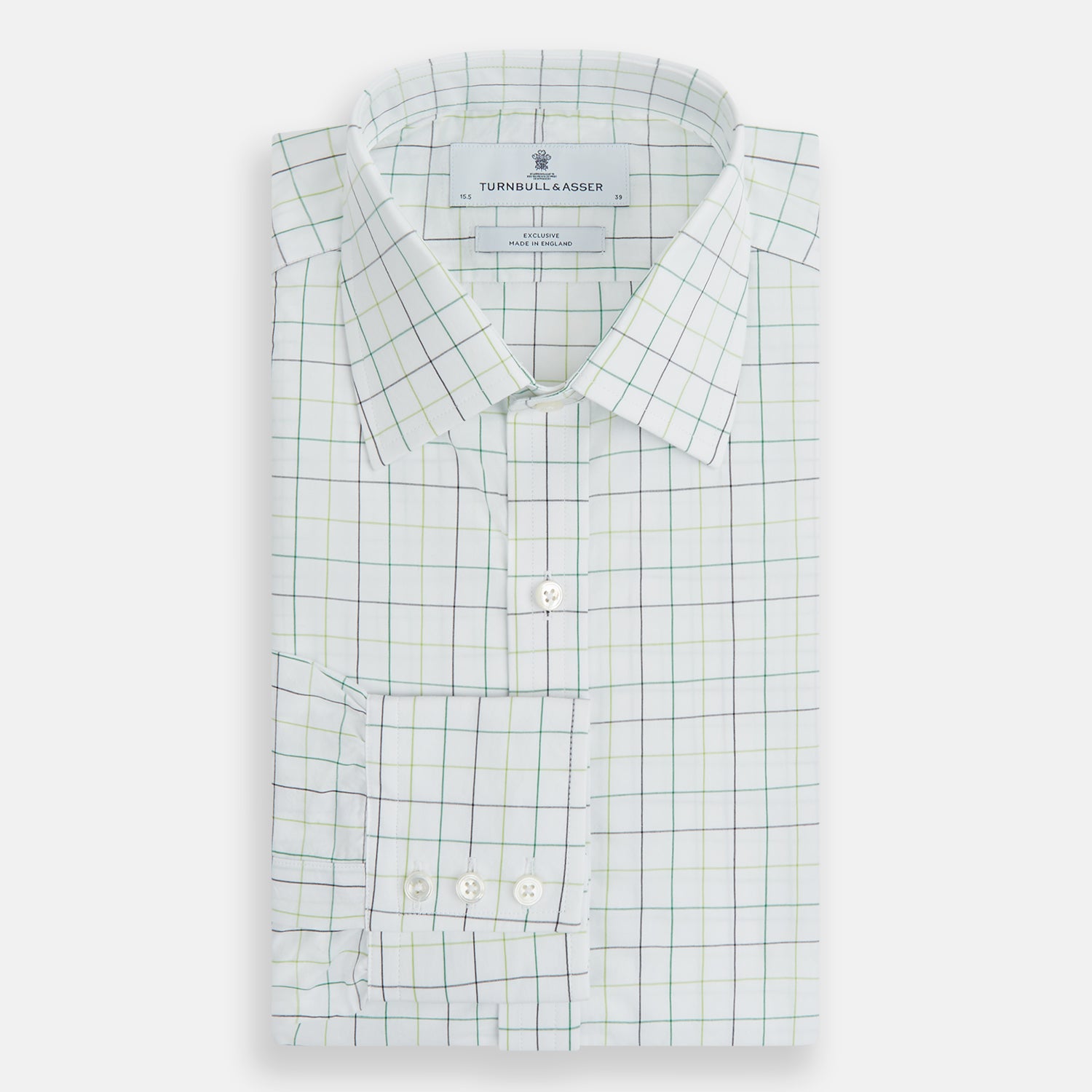 View 5 of product Dark Green Grid Check Mayfair Shirt