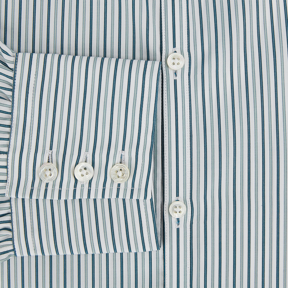 GREEN DOUBLE STRIPE WESTMINSTER SHIRT