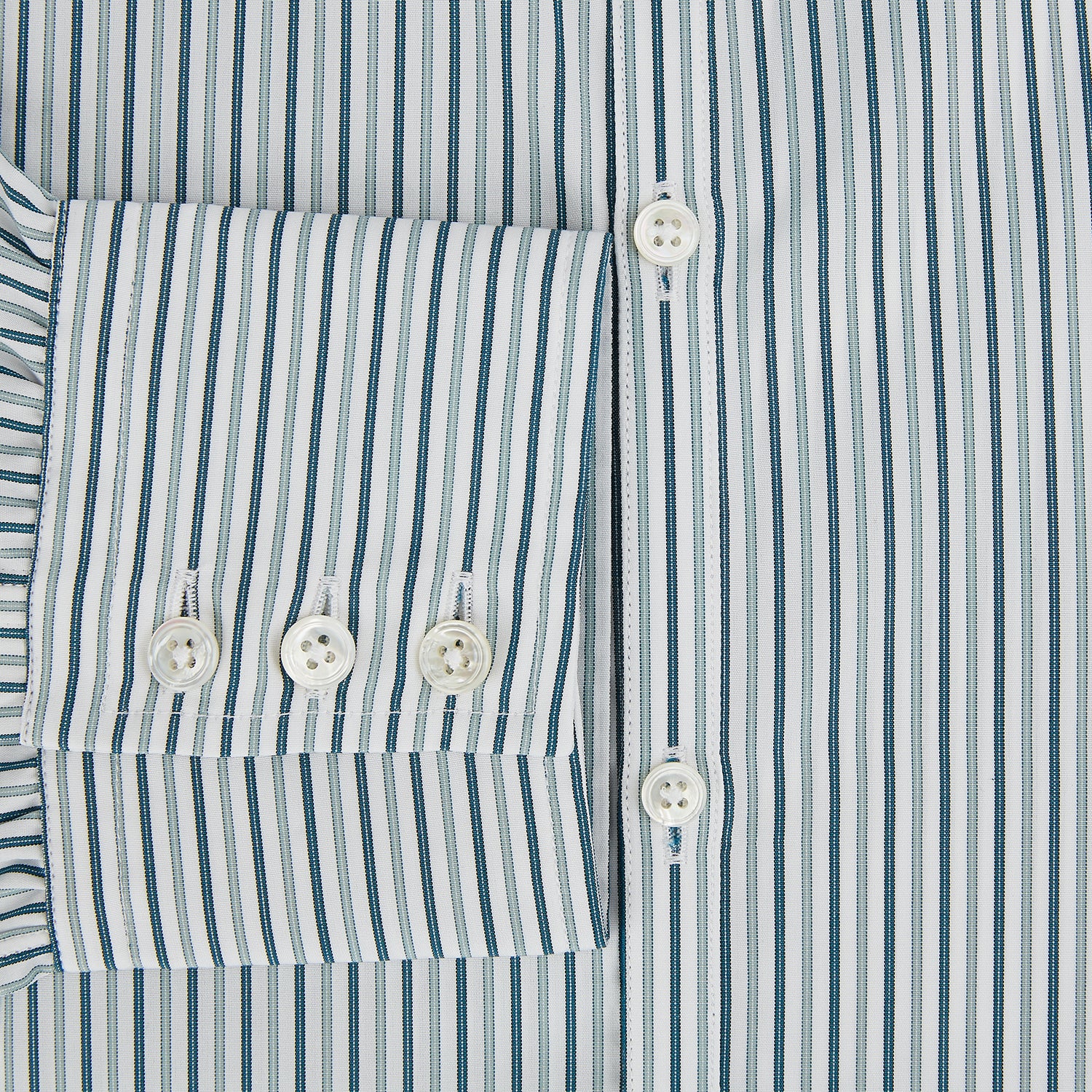 View 4 of product GREEN DOUBLE STRIPE WESTMINSTER SHIRT