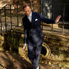 View 2 of product Navy Wool Pinstripe Double-Breasted Jacket