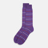View 2 of product Purple Striped Mid-Length Socks