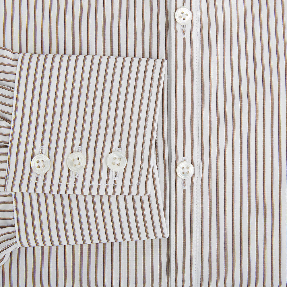 Coffee Multi Stripe Westminster Shirt