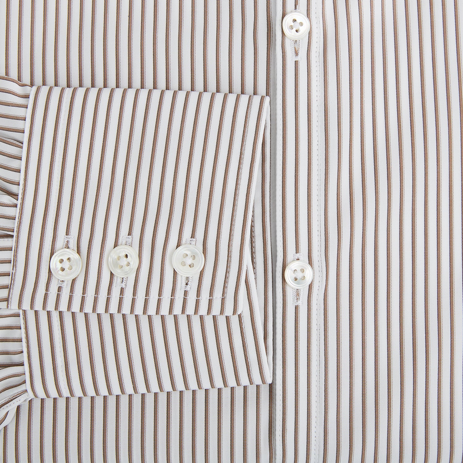 View 4 of product Coffee Multi Stripe Westminster Shirt