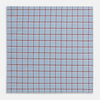 View 2 of product Blue and Burgundy Windowpane Check Hand-Rolled Handkerchief