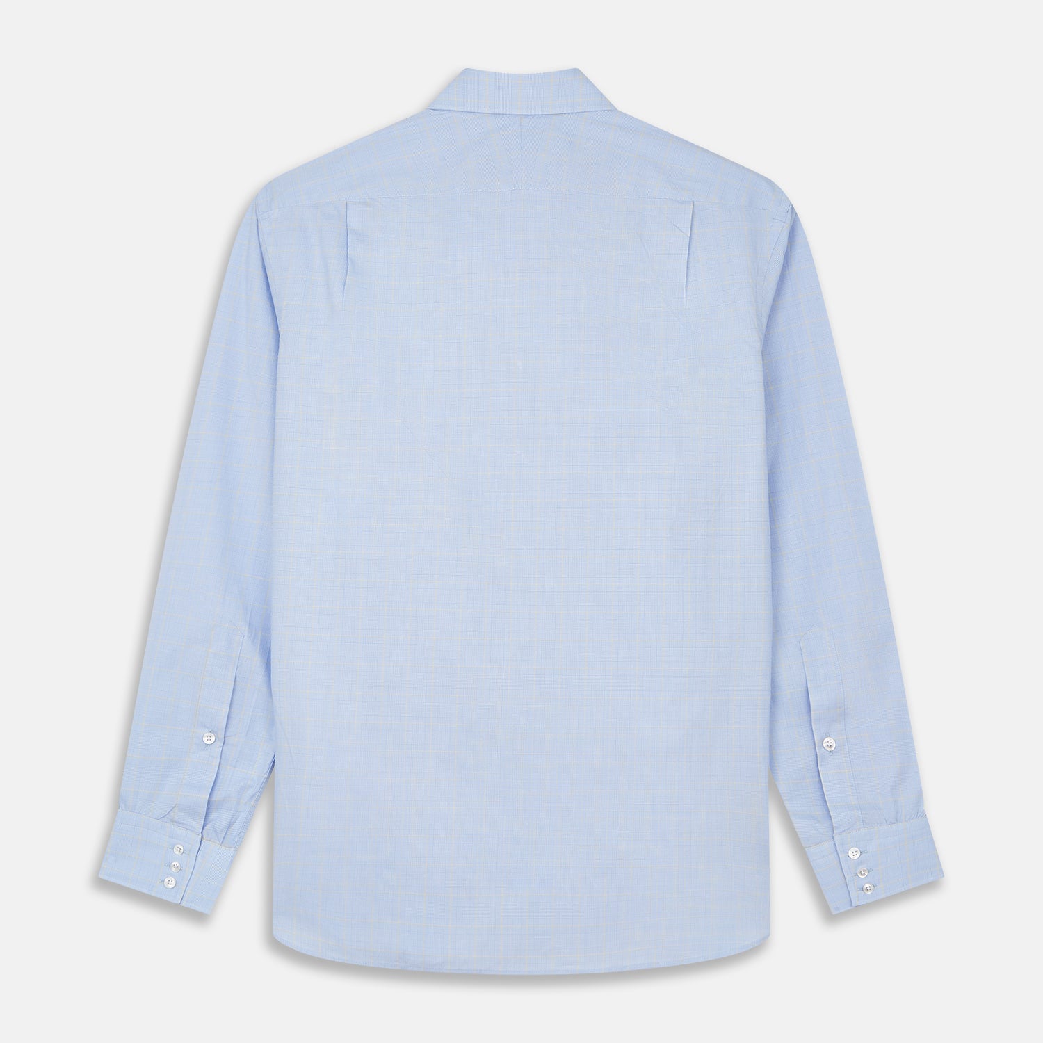View 5 of product Yellow and Blue Prince of Wales Check Belgravia Shirt