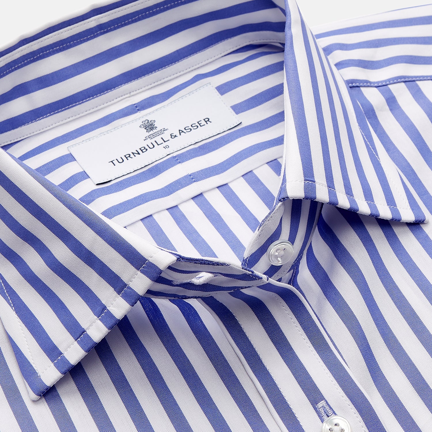View 2 of product Pale Blue Candy Stripe Cotton Marlene Shirt