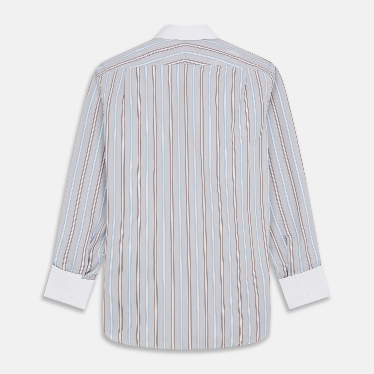 View 5 of product Beige Multi Stripe Cotton Regular Fit Penrose Shirt