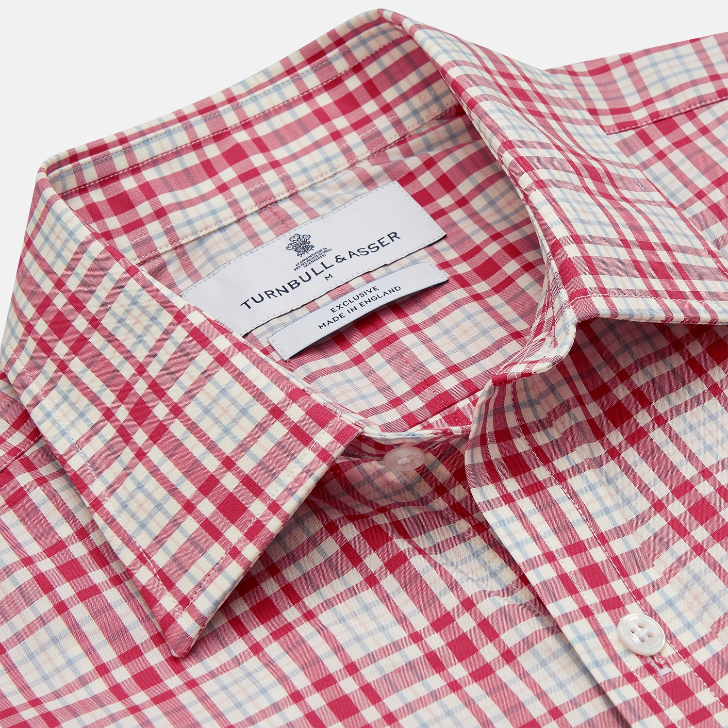 View 3 of product Red Check Cotton Weekend Fit Finch Shirt
