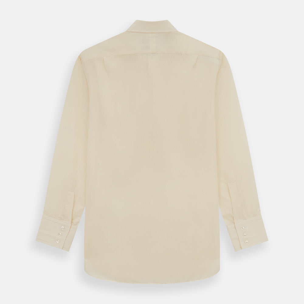 Cream Fine Pencil Stripe Mayfair Shirt
