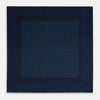 Navy and Blue Dot Silk Pocket Square