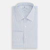 View 5 of product Pale Blue and Navy Grid Check Mayfair Shirt