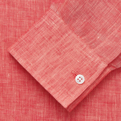 Pink Linen Weekend Fit Hayne Shirt Image 2