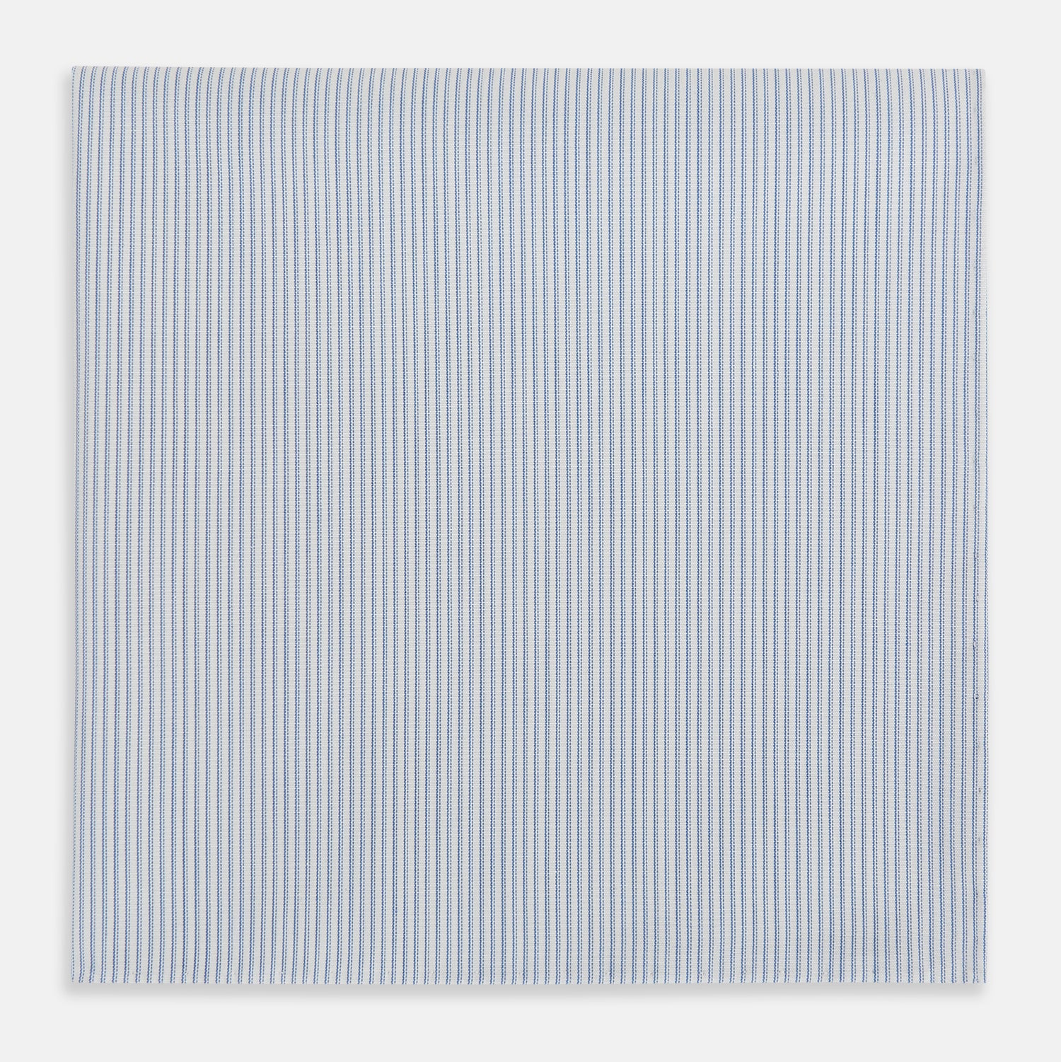 View 1 of product Sky Blue Hairline Stripe Hand-Rolled Handkerchief