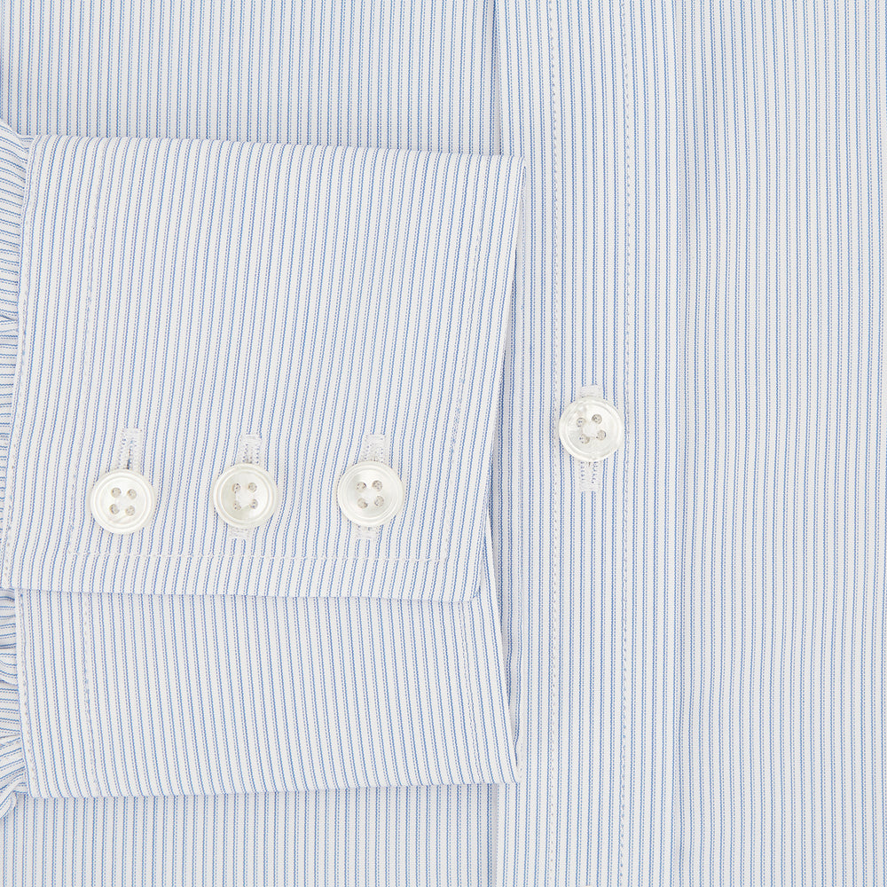 Sky Blue Hairline Multi Stripe Mayfair Shirt