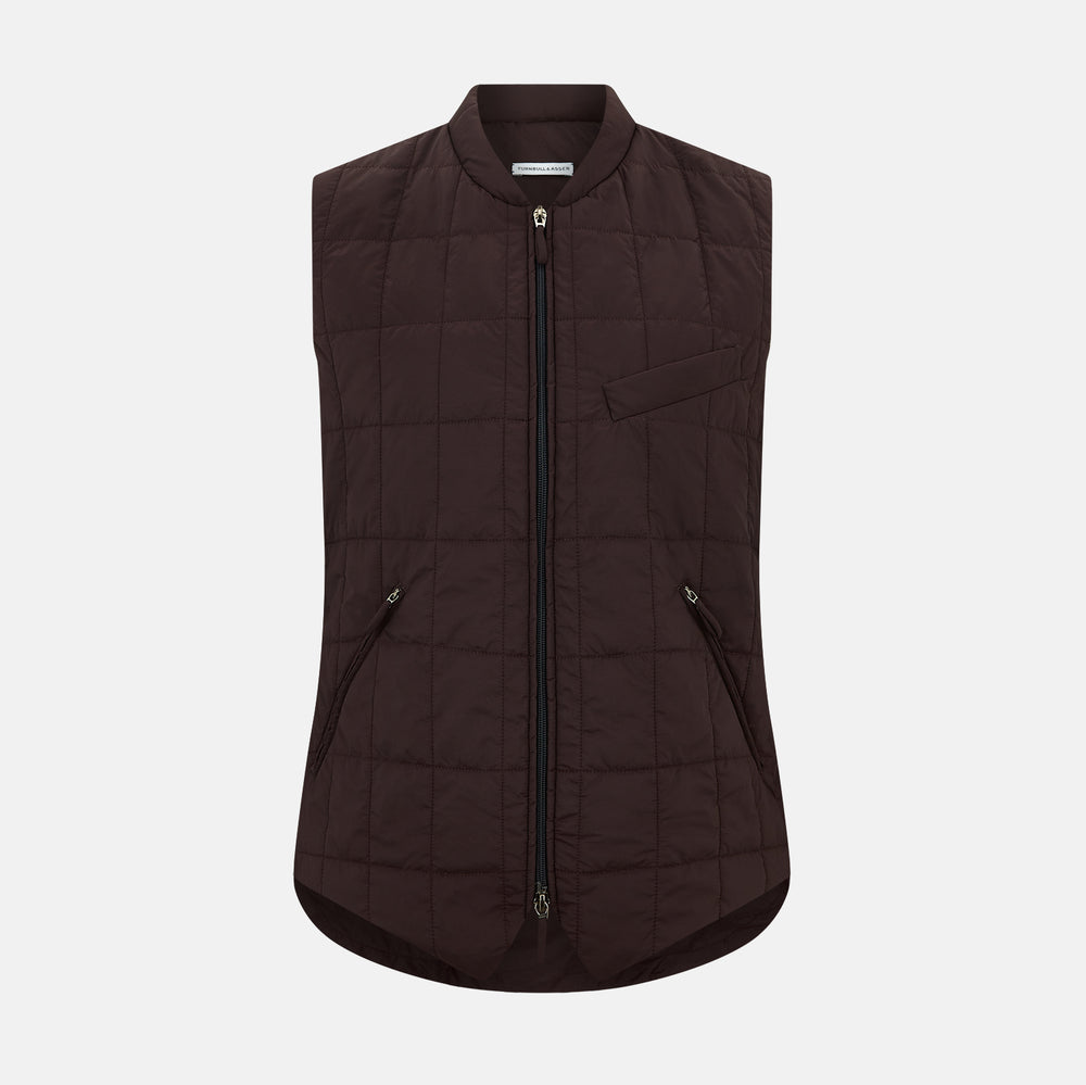 Burgundy Quilted Gilet