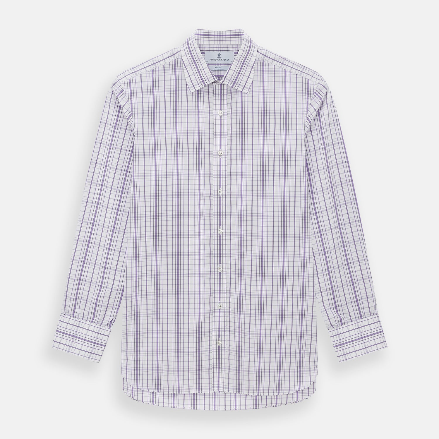 Purple Plaid Check Mayfair Shirt