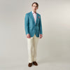 View 5 of product Teal Linen Barrington Blazer