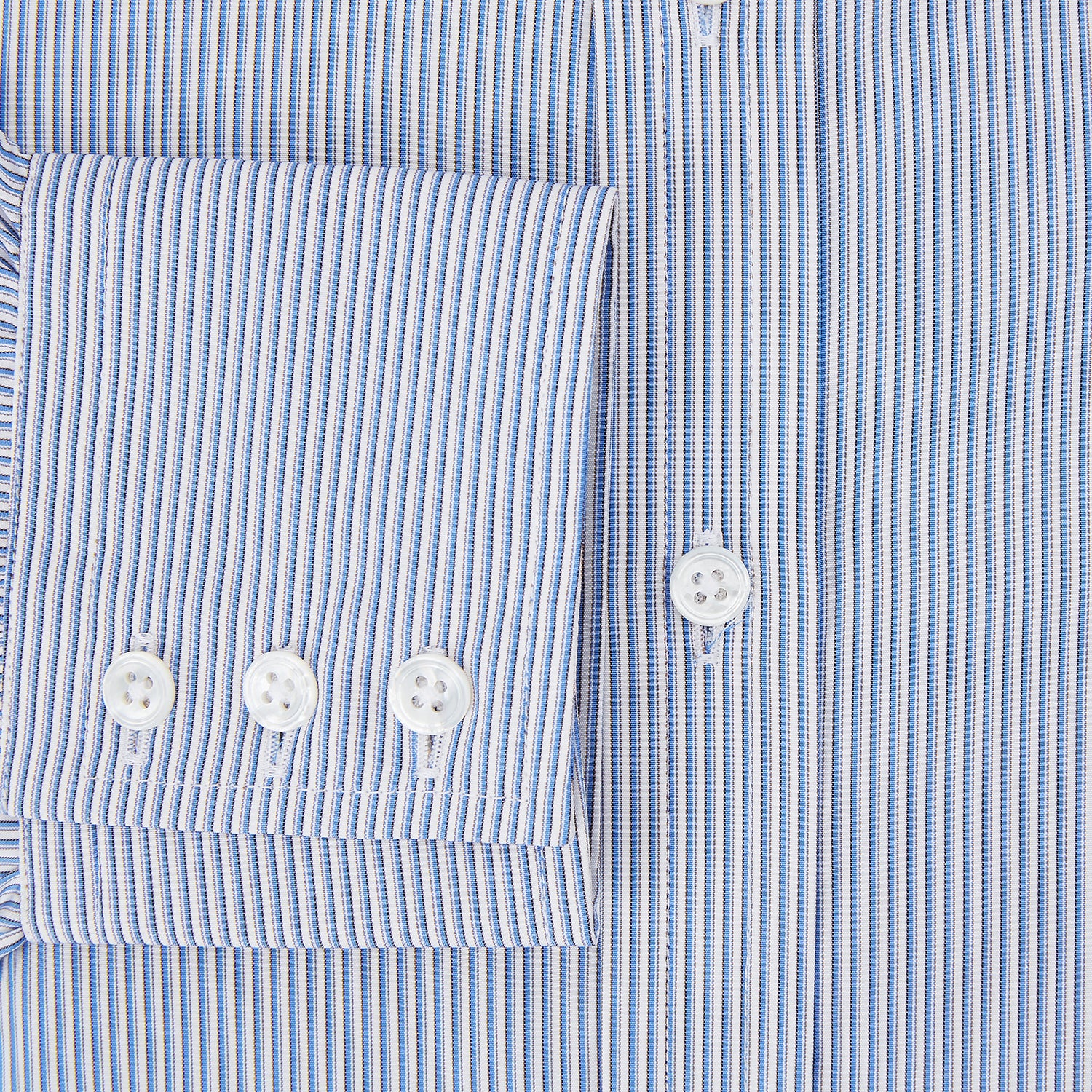 View 4 of product Pale Blue Pinstripe Mayfair Shirt