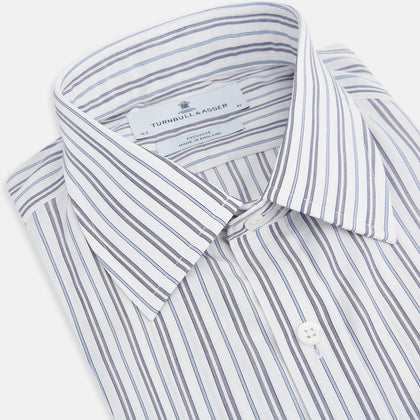 Navy Multi Stripe Mayfair Shirt