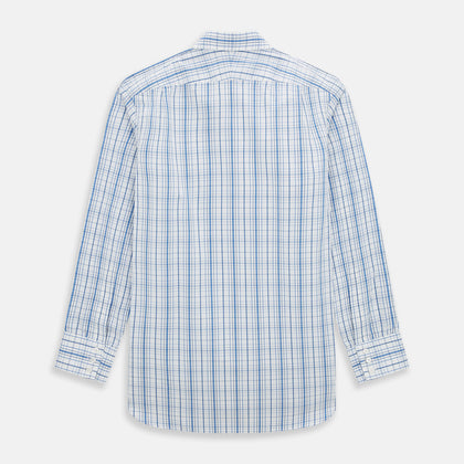 Blue Plaid Check Mayfair Shirt Image 2