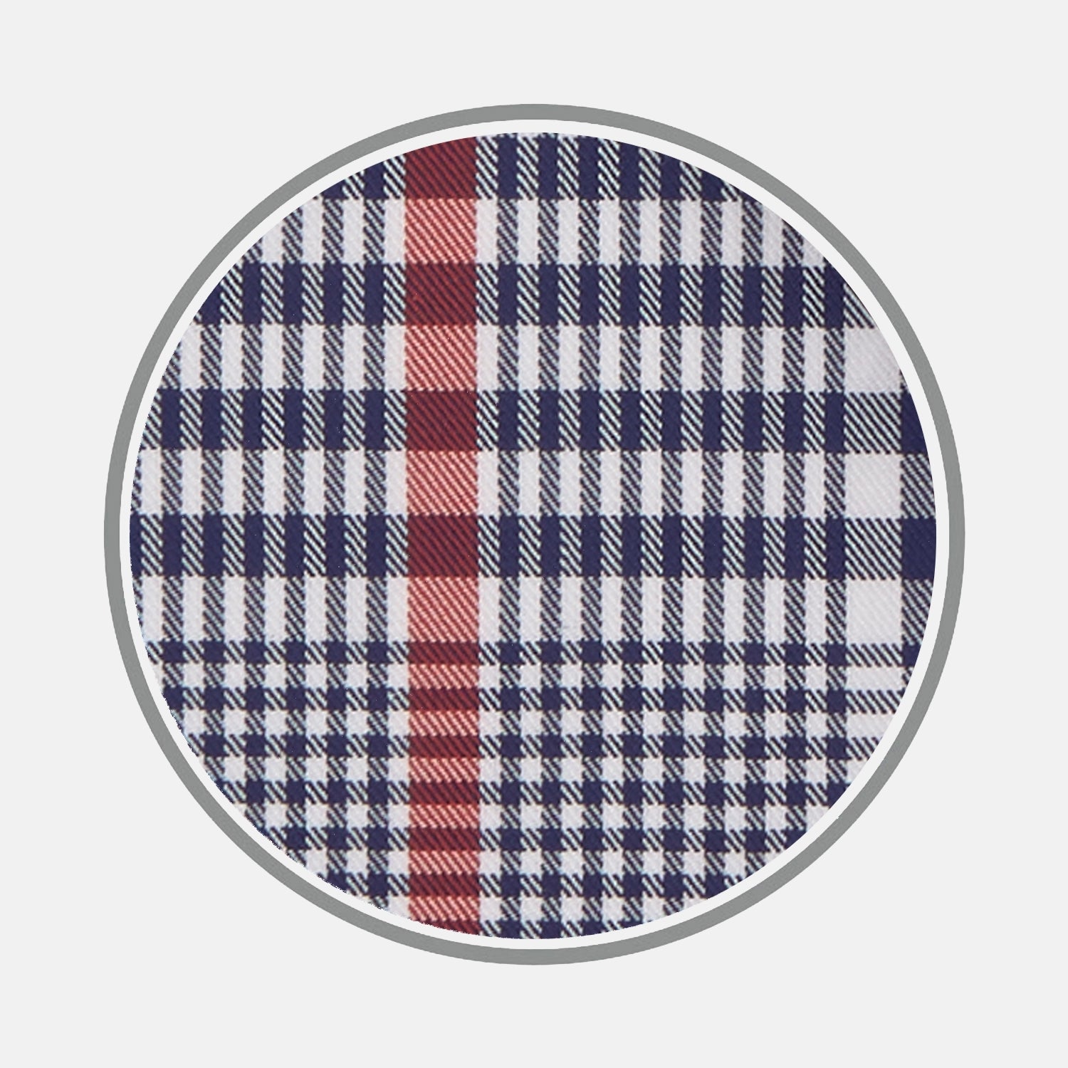 View 1 of product Navy and Red Prince of Wales Wide Check Cotton Fabric