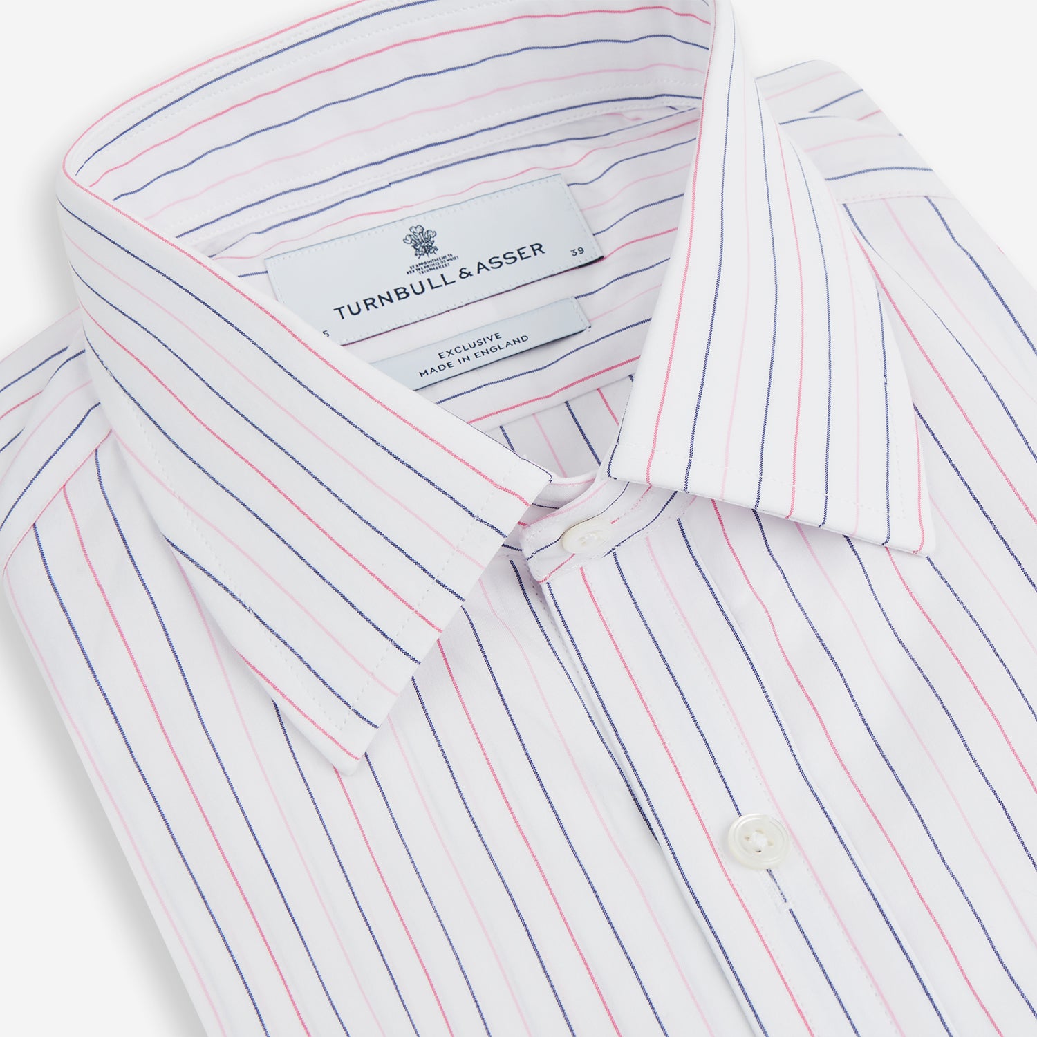 Pink and Blue Wide Pinstripe Mayfair Shirt