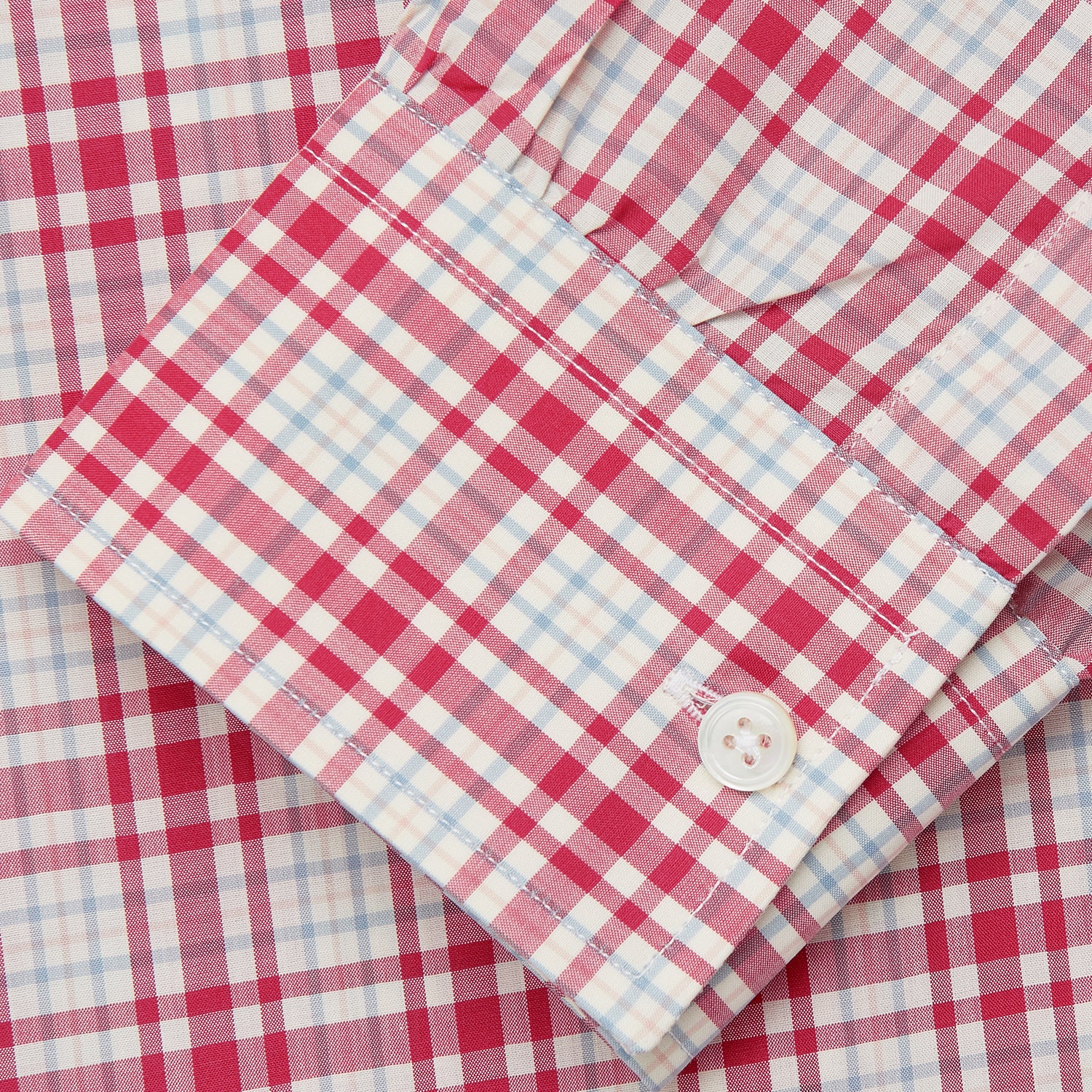 View 4 of product Red Check Cotton Weekend Fit Finch Shirt