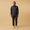 View 6 of product Blue Weekend Fit Finch Shirt With Derby Collar And Chest Pocket