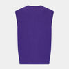 View 3 of product Purple Fine Merino V-Neck Vest