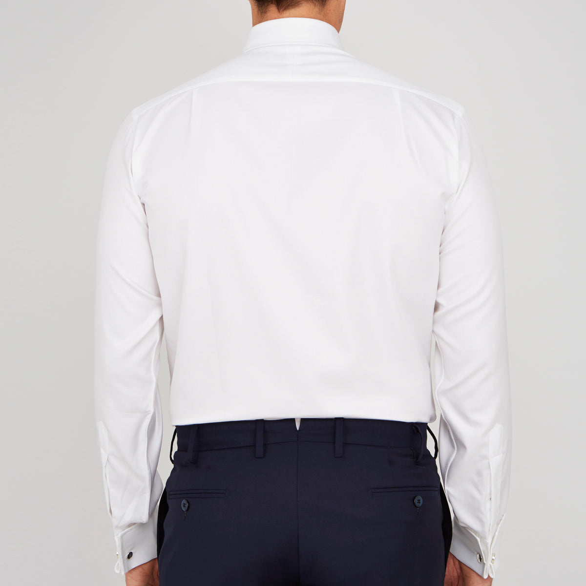 View 3 of product White Oxford Shirt with T&A Collar and Double Cuffs