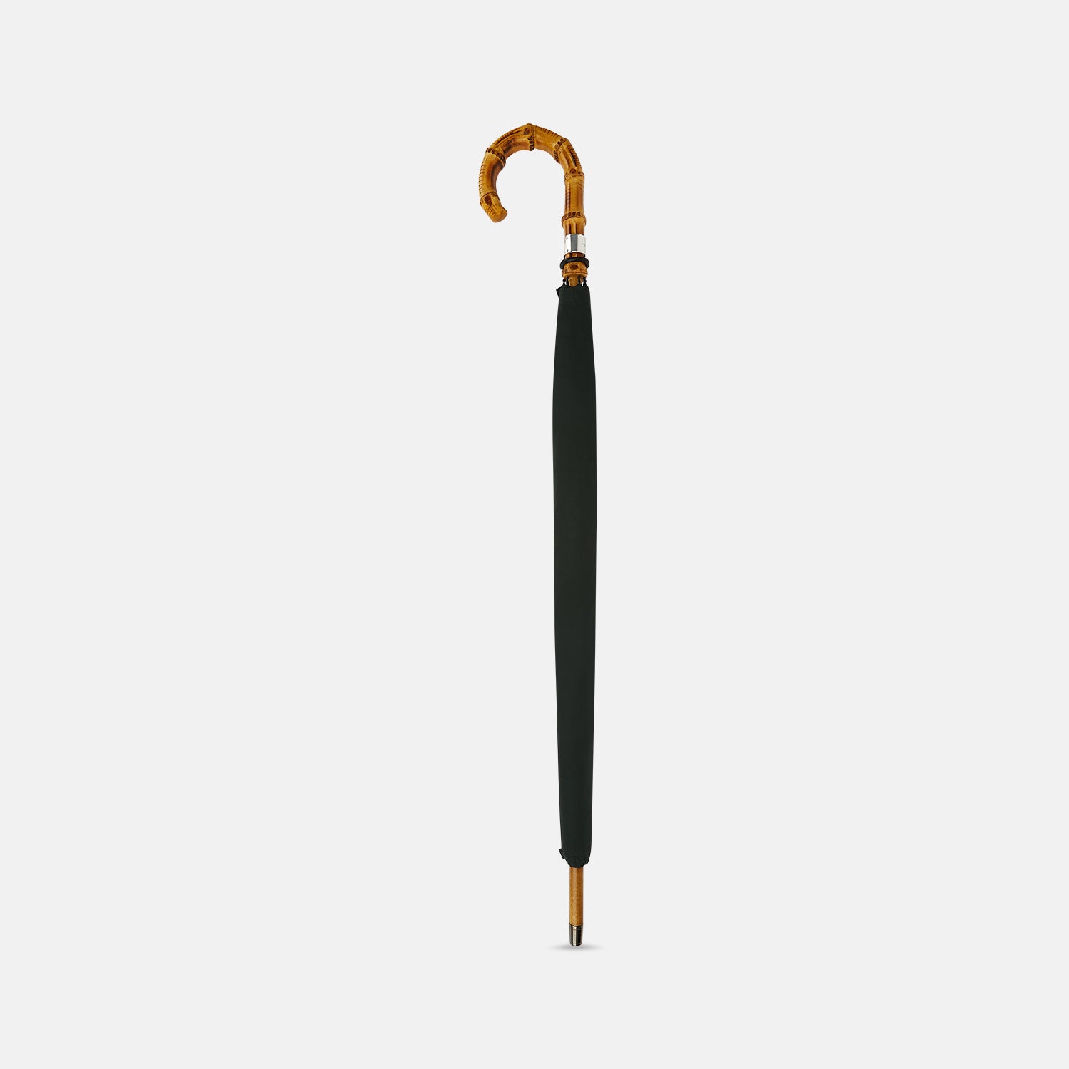 View 2 of product Forest Green Umbrella with Whangee Crook Handle