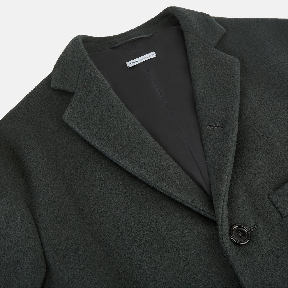 Moss Green  Apsley Single-Breasted Caban Coat