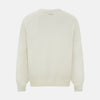 View 9 of product Cream Fine Merino V-Neck Jumper