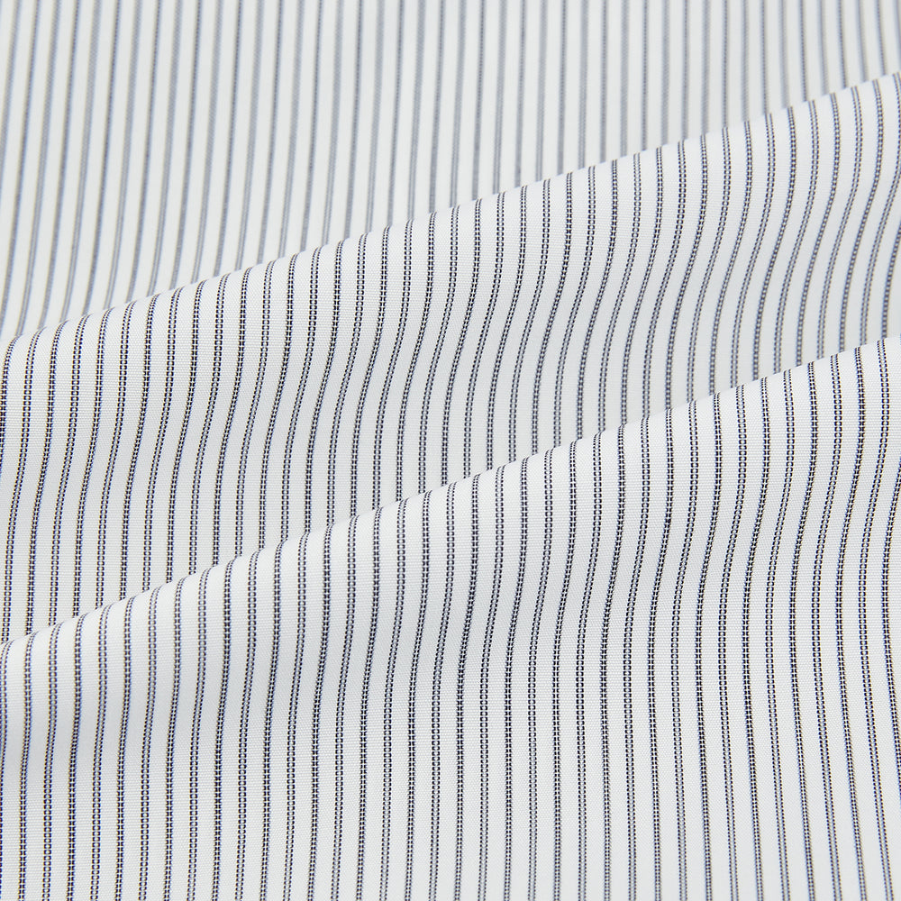 Midnight Blue Fine Track Stripe Mayfair Shirt