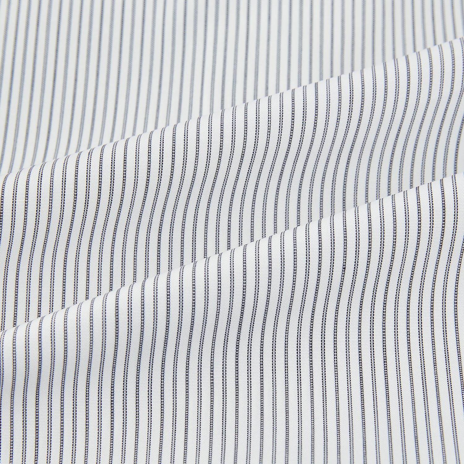 View 6 of product Midnight Blue Fine Track Stripe Mayfair Shirt