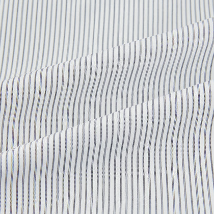 Midnight Blue Fine Track Stripe Mayfair Shirt Image 5