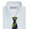 View 4 of product White Herringbone Superfine Cotton Shirt with T&A Collar and Double Cuffs