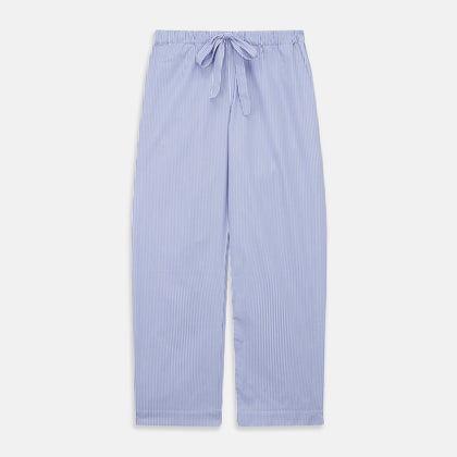 Women's Harriet Blue Bengal Stripe Pyjama Set Image 5